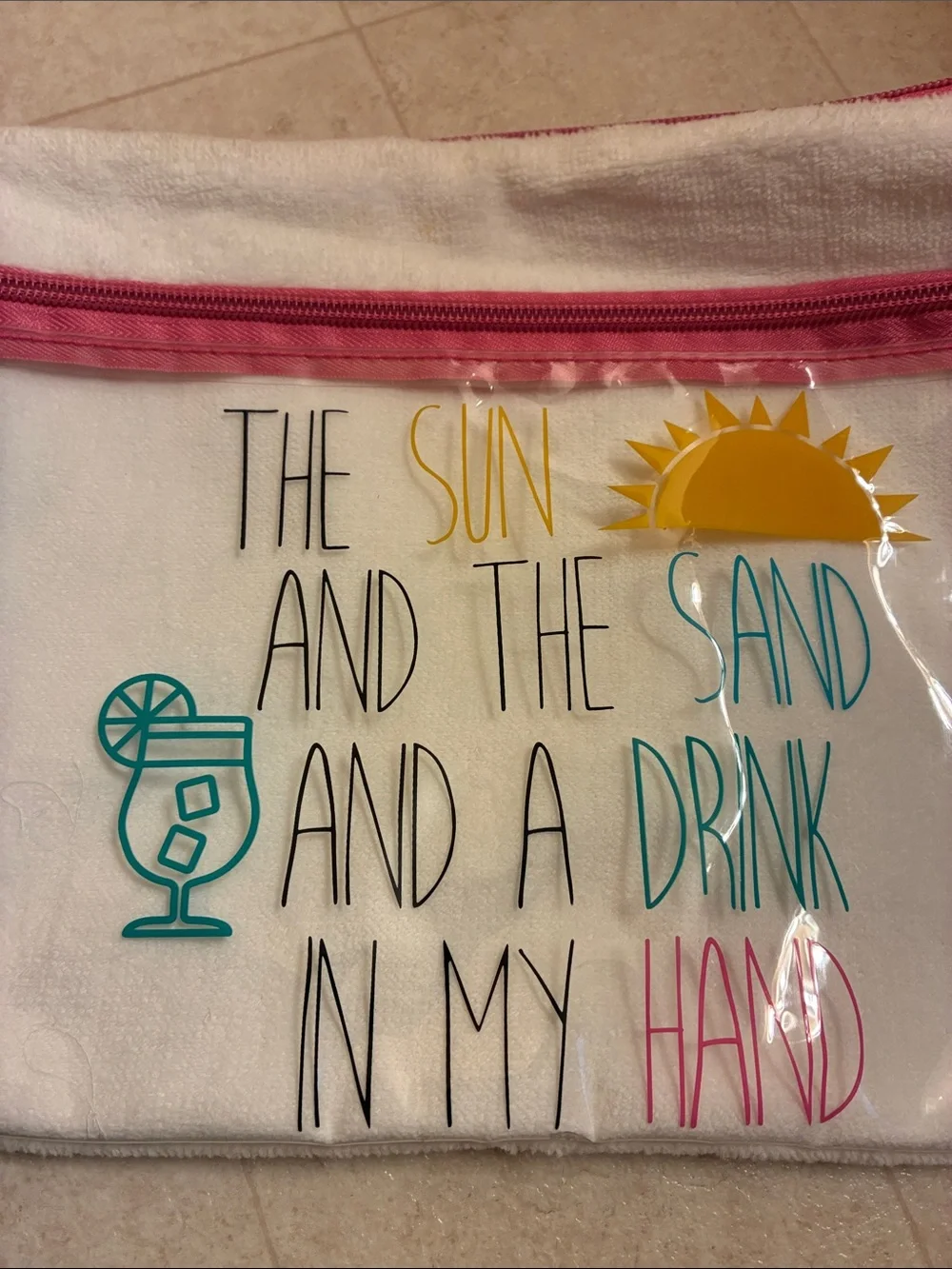 Fun bikini bag -  inspired by Kenny Chesney's beach-vibe lyrics